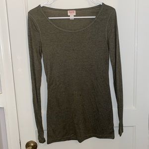 Mossimo olive green long sleeve